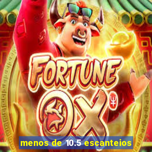 menos de 10.5 escanteios