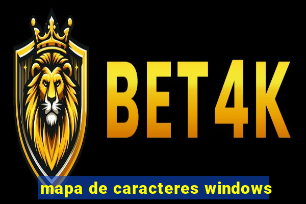 mapa de caracteres windows