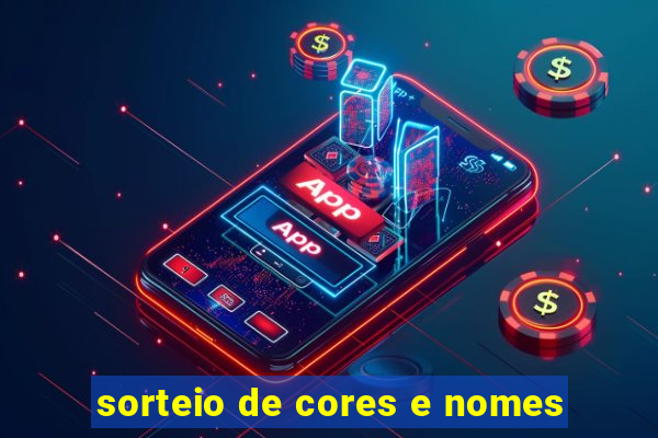 sorteio de cores e nomes