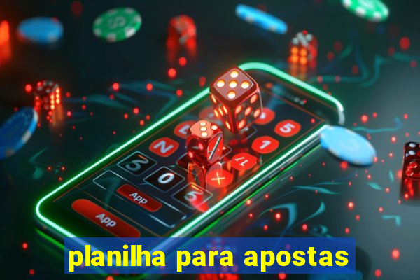 planilha para apostas