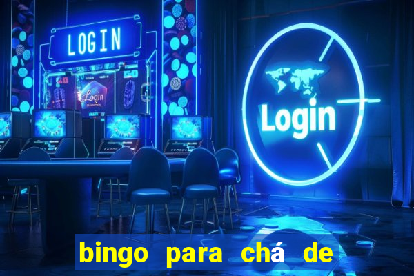bingo para chá de bebê para imprimir grátis