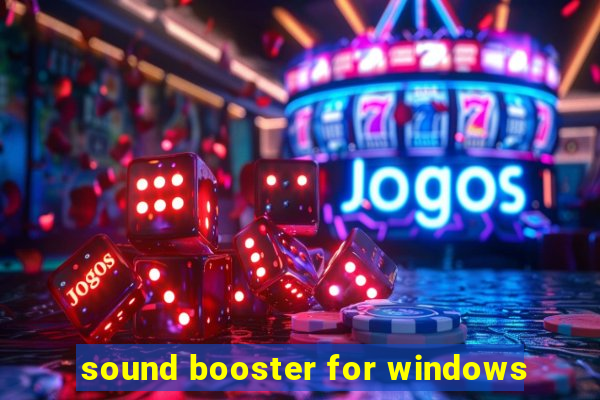 sound booster for windows