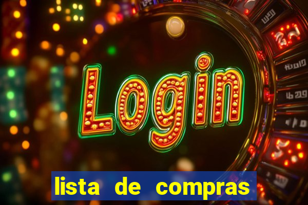 lista de compras para 2 pessoas