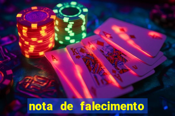 nota de falecimento a tribuna santos