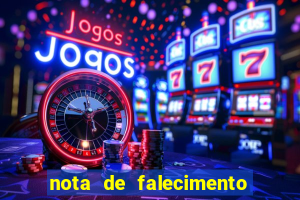 nota de falecimento a tribuna santos