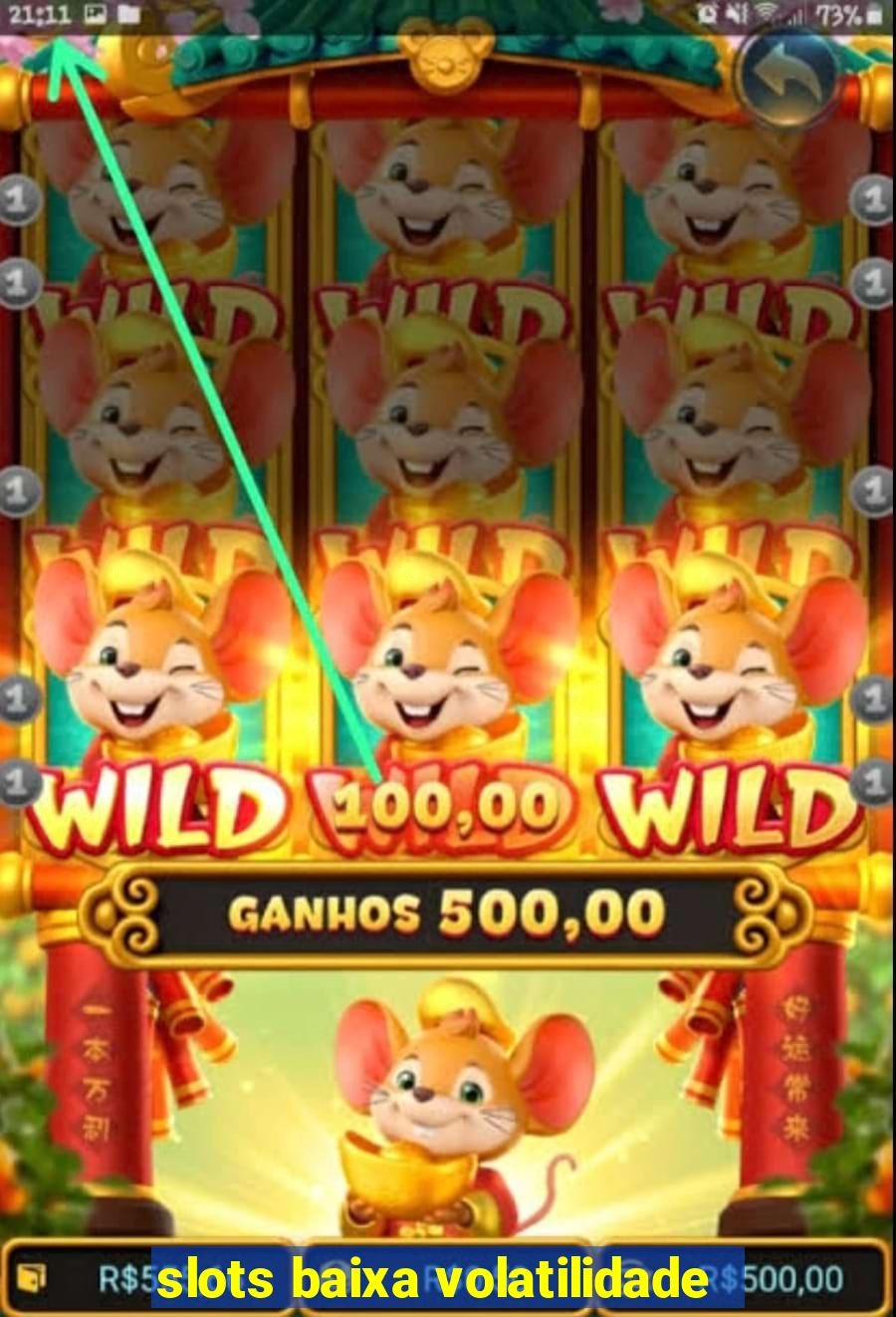 slots baixa volatilidade