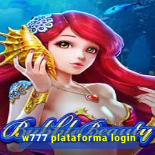 w777 plataforma login