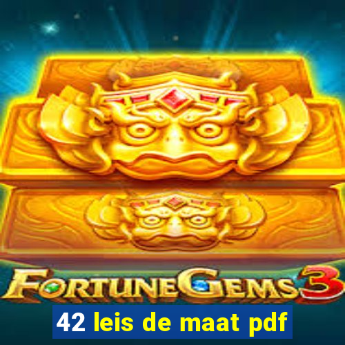 42 leis de maat pdf