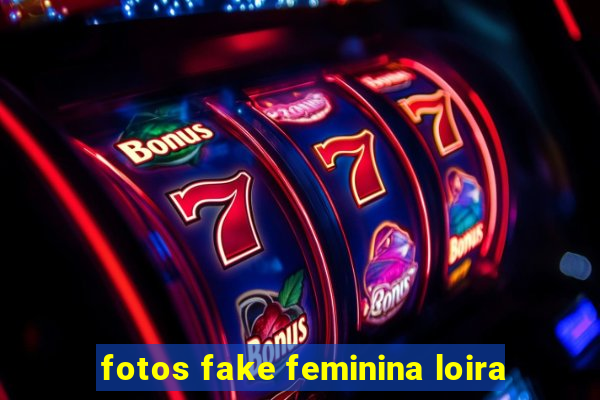 fotos fake feminina loira