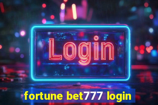 fortune bet777 login
