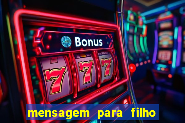 mensagem para filho jogador de futebol