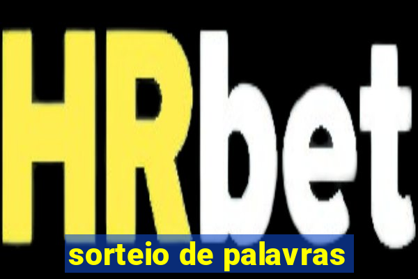 sorteio de palavras