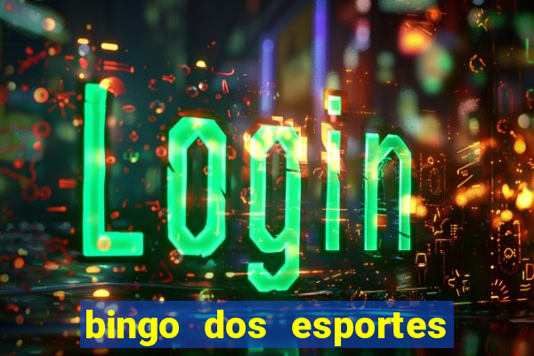 bingo dos esportes para imprimir