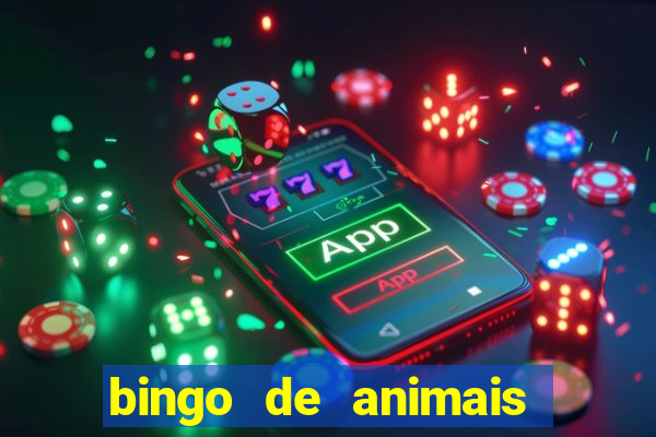 bingo de animais para educa??o infantil