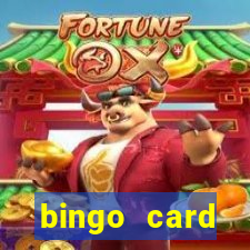 bingo card generator with pictures