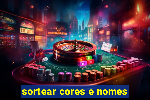 sortear cores e nomes