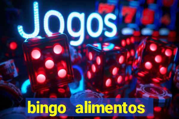 bingo alimentos para imprimir