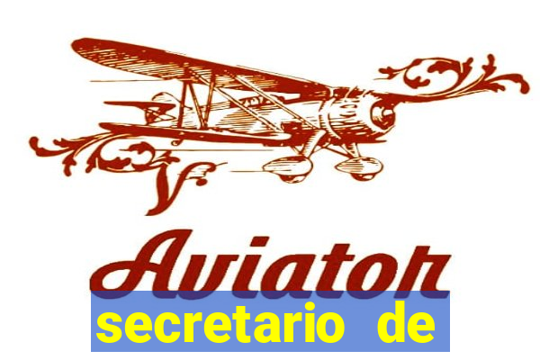secretario de esporte salario