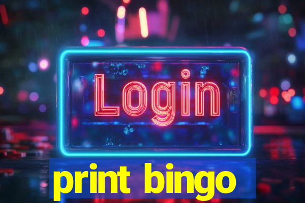 print bingo