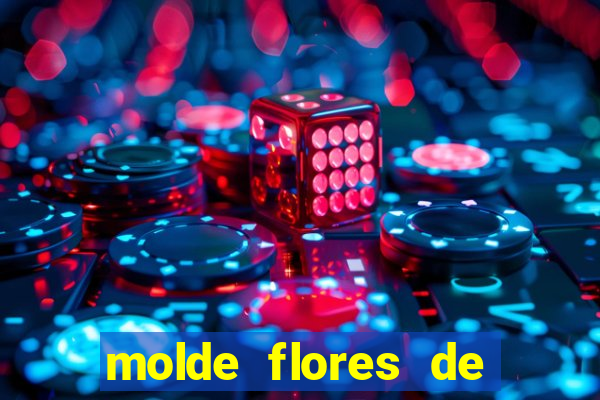 molde flores de papel para imprimir