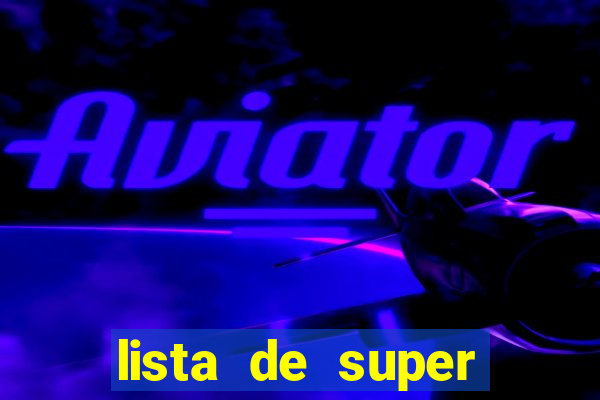 lista de super herois de a a z