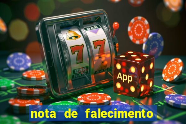 nota de falecimento em campos altos hoje