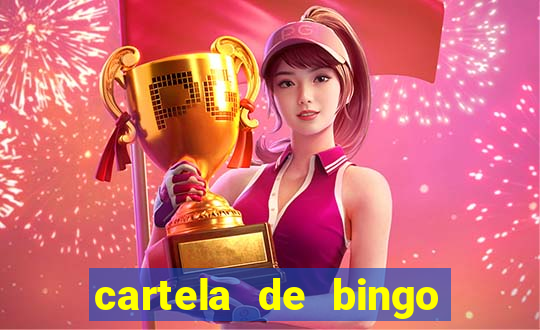 cartela de bingo cha de bebe