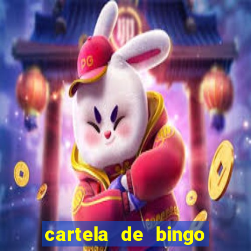 cartela de bingo cha de bebe