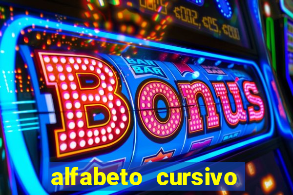 alfabeto cursivo pontilhado para imprimir pdf