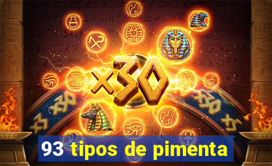93 tipos de pimenta