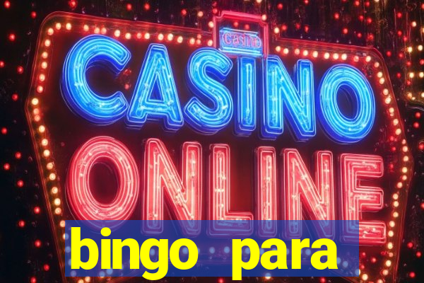 bingo para despedida de solteira para imprimir