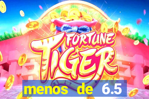 menos de 6.5 escanteios o que significa