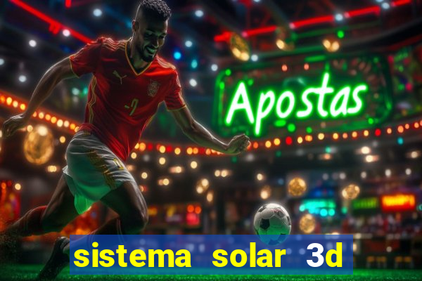sistema solar 3d em movimento
